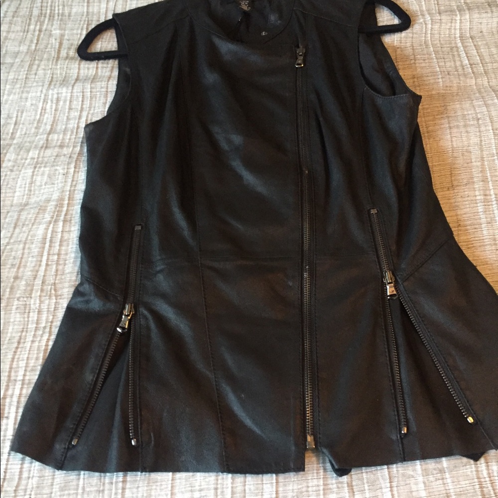 Kenneth Cole Leather Vest. NWT